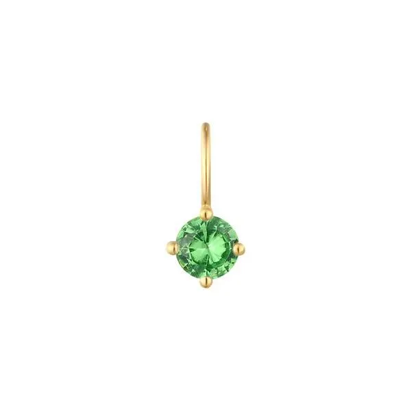 14K Yellow Gold Green Tsavorite Charm Erickson Jewelers Iron Mountain, MI
