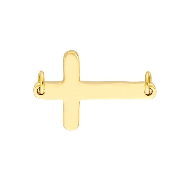 14Kt Yellow Gold Petite Cross Charm Erickson Jewelers Iron Mountain, MI