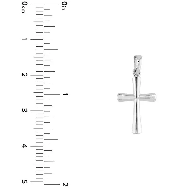 14Kt White Gold Polished Cross Pendant Erickson Jewelers Iron Mountain, MI