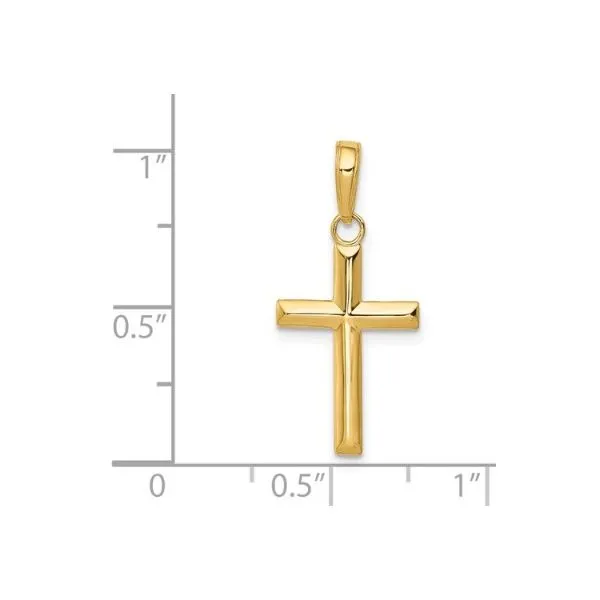 14Kt Yellow Gold Cross Charm Erickson Jewelers Iron Mountain, MI