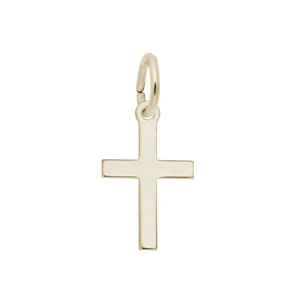 10Kt Yellow Gold Small Cross Charm Erickson Jewelers Iron Mountain, MI