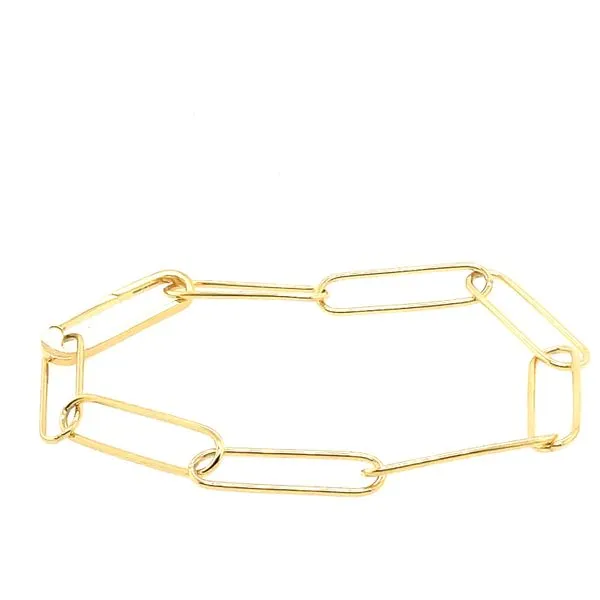 14Kt Gold Paperclip Link Bracelet Erickson Jewelers Iron Mountain, MI