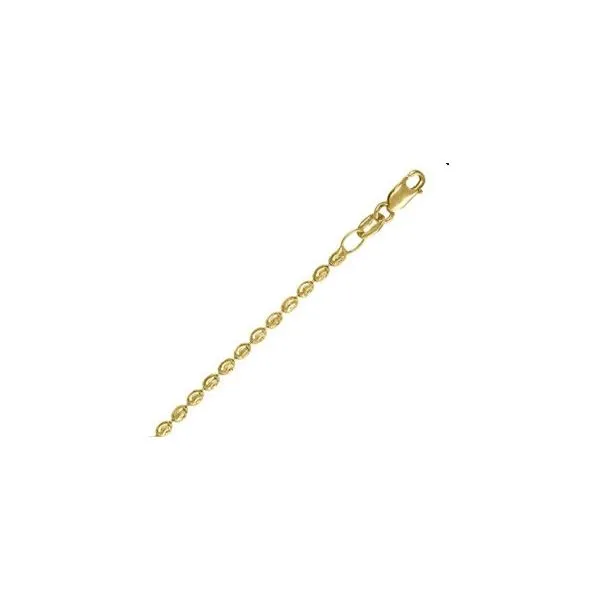 Diamond Cut Oval Bead Gold Bracelet Erickson Jewelers Iron Mountain, MI