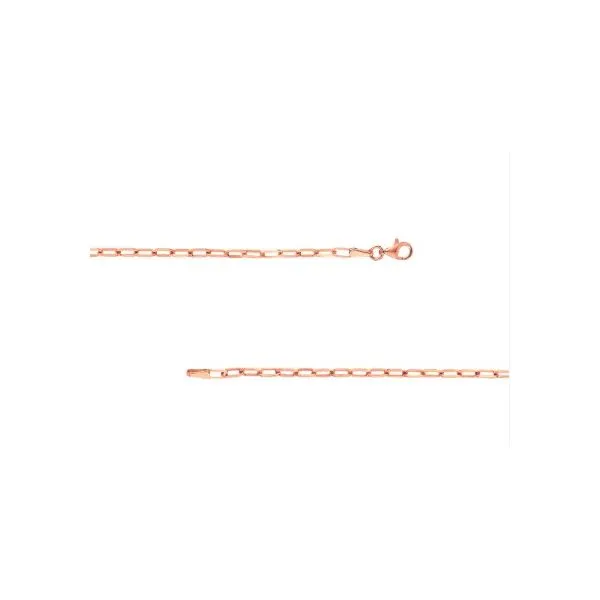 Rose Gold Paperclip Bracelet Erickson Jewelers Iron Mountain, MI