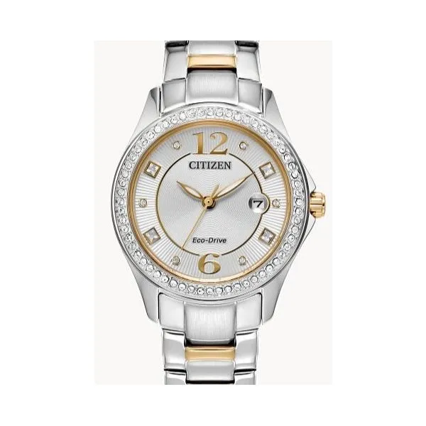 Citizen Crystal Collection Two-Tone Watch Erickson Jewelers Iron Mountain, MI