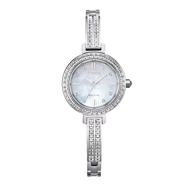 Citizen Eco-Drive Princess Cut Bangle Watch Erickson Jewelers Iron Mountain, MI