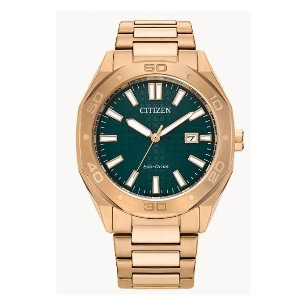 Rose Gold-Tone Stainless Steel Men's Citizen Watch Erickson Jewelers Iron Mountain, MI