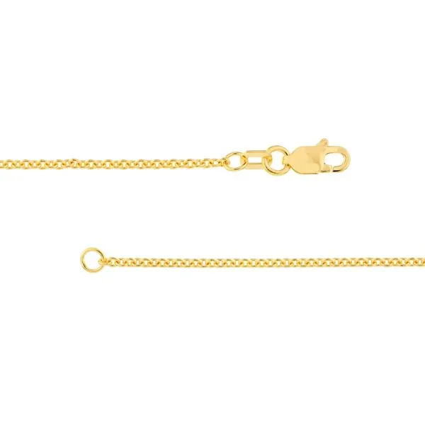 Sterling Silver Yellow Gold Plated 18" Cable Chain Erickson Jewelers Iron Mountain, MI