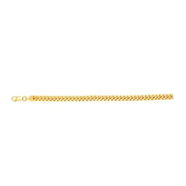 Sterling Silver Yellow Gold Plated Miami Cuban Chain Erickson Jewelers Iron Mountain, MI