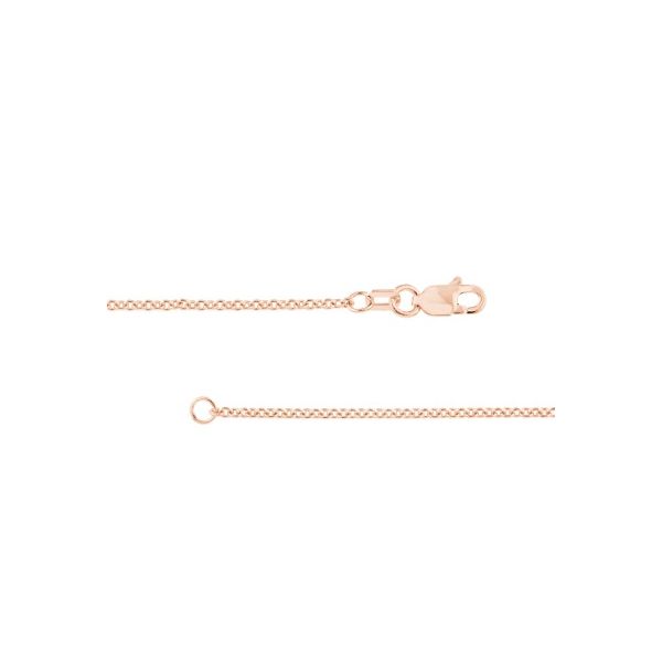 Sterling Silver and Rose Gold Plated Cable Chain Erickson Jewelers Iron Mountain, MI