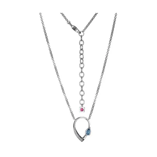 PEAR SHAPED SILVER NECKLACE Erickson Jewelers Iron Mountain, MI