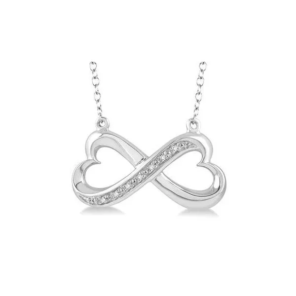 STERLING SILVER INFINITY NECKLACE Erickson Jewelers Iron Mountain, MI