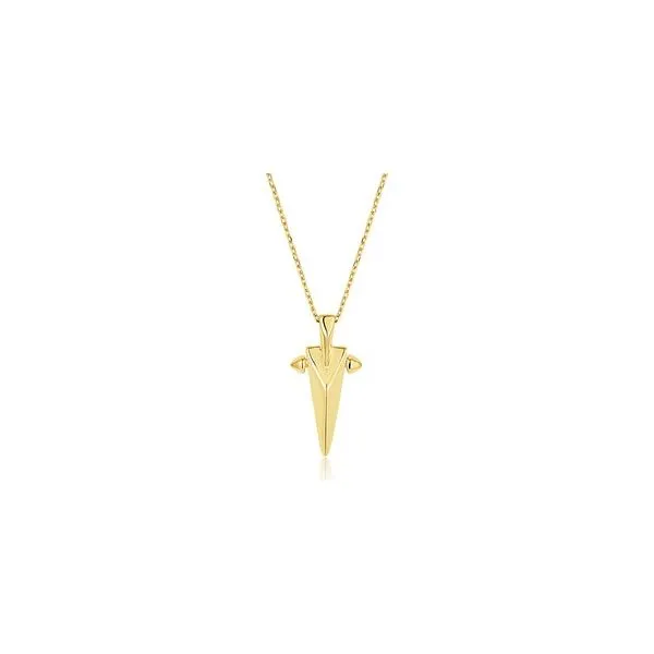 Ania Haie Gold Plated Geometric Point Necklace Erickson Jewelers Iron Mountain, MI