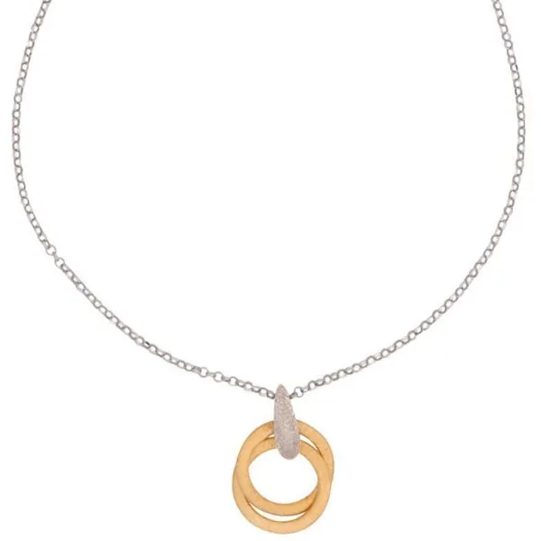 Sterling Silver and Yellow Gold Plated Rory Necklace Erickson Jewelers Iron Mountain, MI