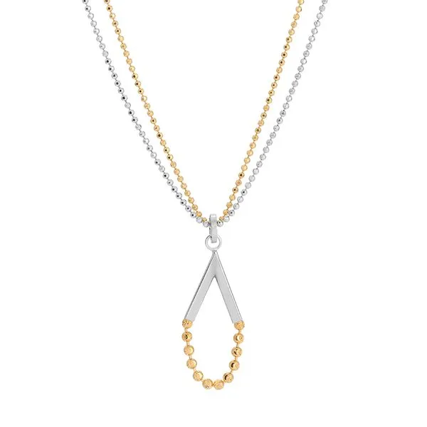Sterling Silver with Yellow Gold Plating Alto Necklace Erickson Jewelers Iron Mountain, MI