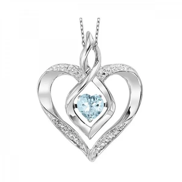 March Birthstone Necklace Erickson Jewelers Iron Mountain, MI
