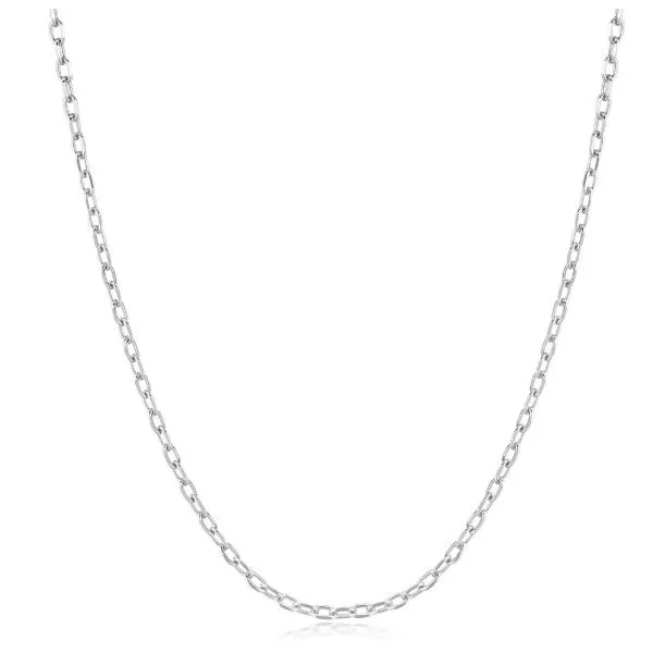 Sterling Silver Rectangle Link Chain Necklace Erickson Jewelers Iron Mountain, MI