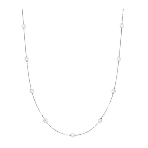 Sterling Silver Shell Pearl Stationary Necklace Erickson Jewelers Iron Mountain, MI