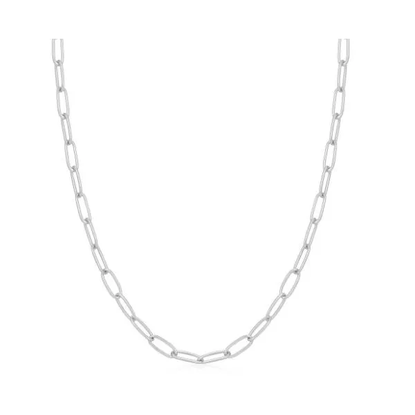 Sterling Silver Link Charm Chain Necklace Erickson Jewelers Iron Mountain, MI