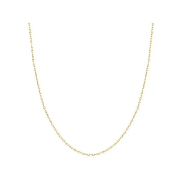 Sterling Silver and Yellow Gold Plated Mini Link Charm Chain Necklace Erickson Jewelers Iron Mountain, MI