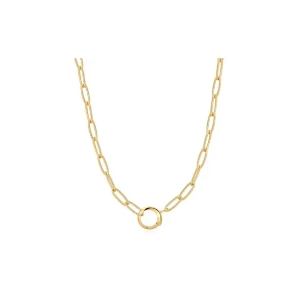 Sterling Silver and Yellow Gold Plated Charm Chain Necklace Erickson Jewelers Iron Mountain, MI