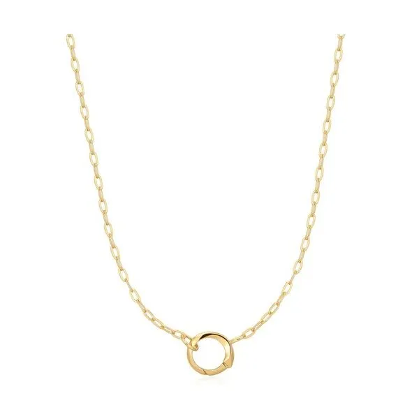 Sterling Silver Mini Link Charm Chain Necklace Erickson Jewelers Iron Mountain, MI