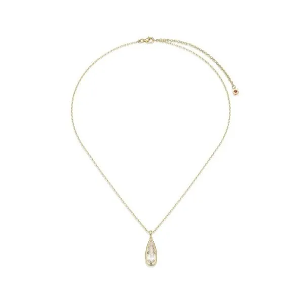 Sterling Silver with Yellow Gold Plated Bezel Set Cubic Zirconia Necklace Erickson Jewelers Iron Mountain, MI