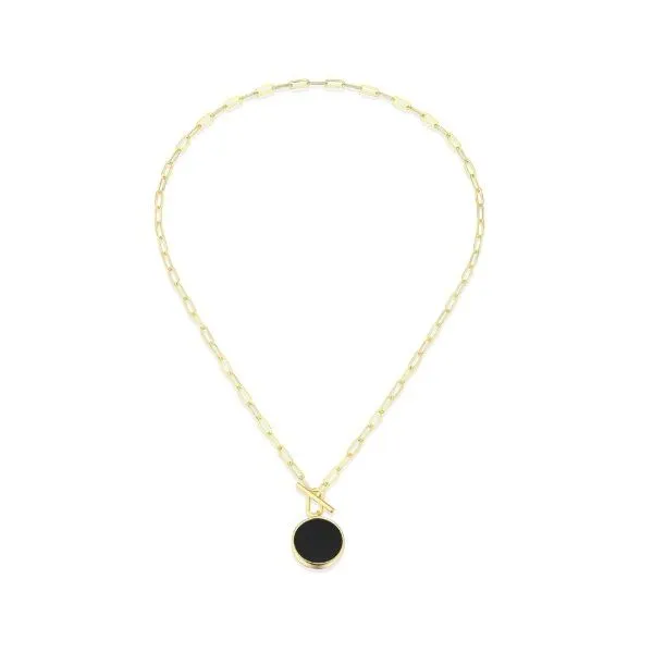 Sterling Silver Yellow Gold Plated Paperclip Chain Necklace Erickson Jewelers Iron Mountain, MI