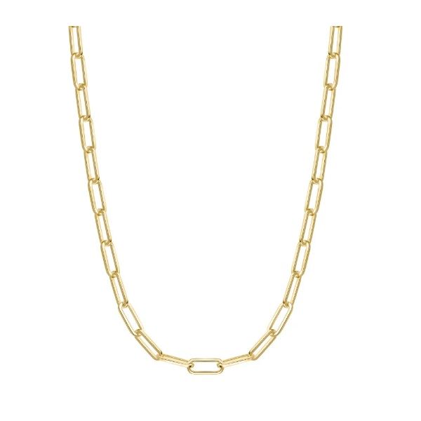 Silver Paperclip Chain Necklace Erickson Jewelers Iron Mountain, MI