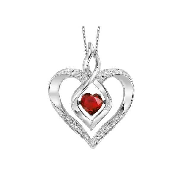 January Birthstone Sterling Silver Necklace Erickson Jewelers Iron Mountain, MI