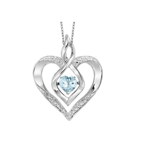 December Birthstone Blue Topaz Necklace Erickson Jewelers Iron Mountain, MI