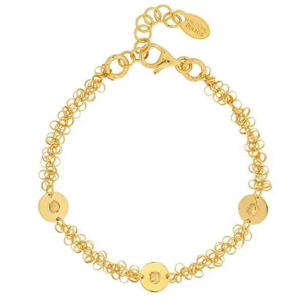 Sterling Silver Yellow Gold Plated "Anela" Bracelet by Frederic Duclos Erickson Jewelers Iron Mountain, MI