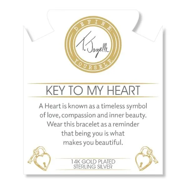 CELESTINE KEY TO MY HEART GOLD BRACELET Image 2 Erickson Jewelers Iron Mountain, MI