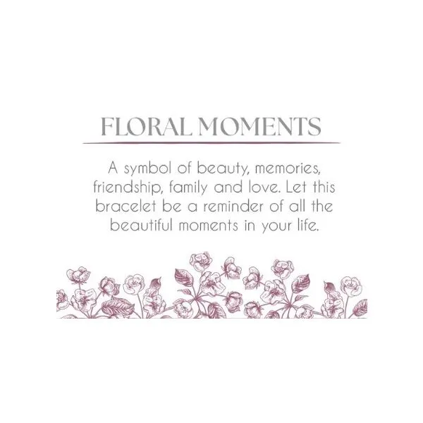 FLORAL MOMENTS PINK T. JAZELLE BRACELET Image 2 Erickson Jewelers Iron Mountain, MI