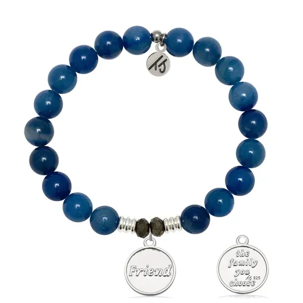BLUE AVENTURINE FAMILY FRIEND BRACELET Erickson Jewelers Iron Mountain, MI