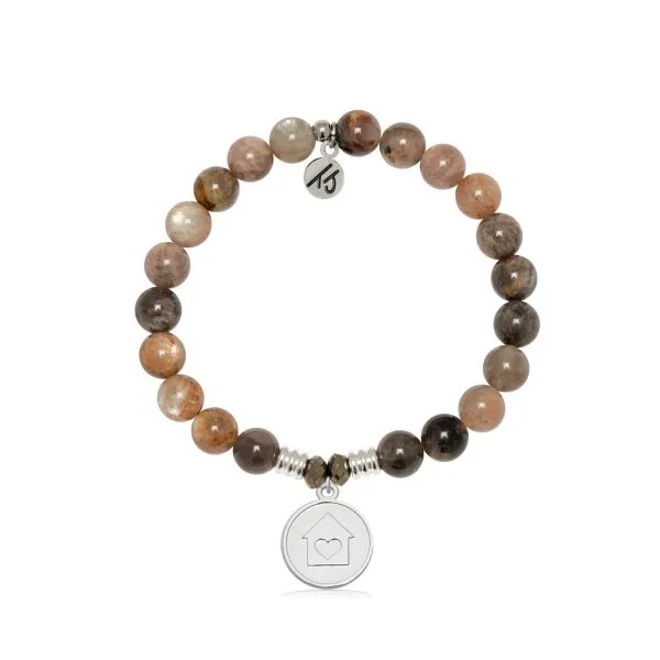 SAND MOONSTONE HOME IS WHERE THE HEART IS T. JAZELLE BRACELET Erickson Jewelers Iron Mountain, MI