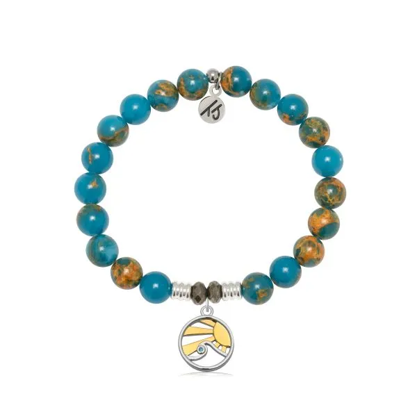 OCEAN JASPER RISING SUN BRACELET Erickson Jewelers Iron Mountain, MI