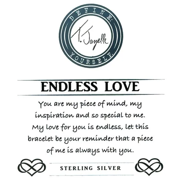 MADAGASCAR QUARTZ INFINITY HEART ENDLESS LOVE T. JAZELLE BRACELET Image 2 Erickson Jewelers Iron Mountain, MI