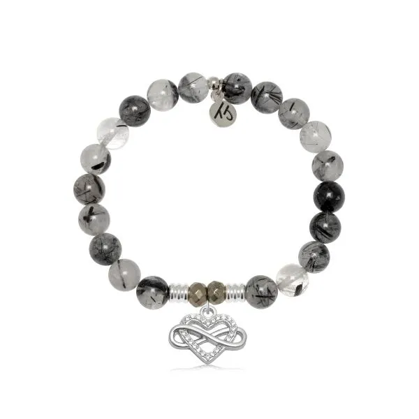 RUTILATED QUARTZ INFINITY HEART ENDLESS LOVE T. JAZELLE BRACELET Erickson Jewelers Iron Mountain, MI