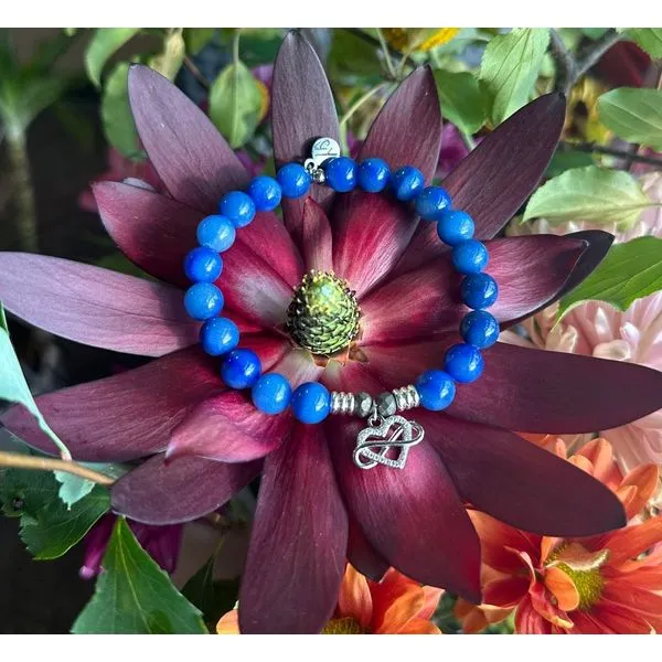 BLUE AVENTURINE INFINITY HEART ENDLESS LOVE T. JAZELLE BRACELET Erickson Jewelers Iron Mountain, MI