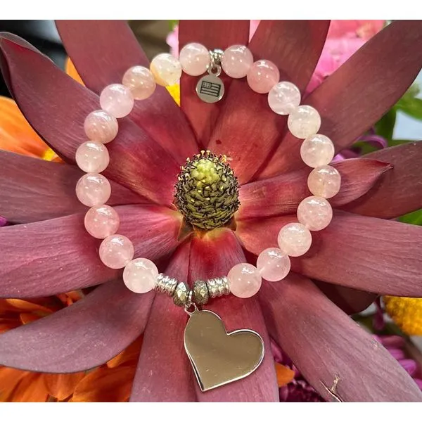 MADAGASCAR QUARTZ PERSONALIZABLE HEART CHARM T. JAZELLE BRACELET Erickson Jewelers Iron Mountain, MI