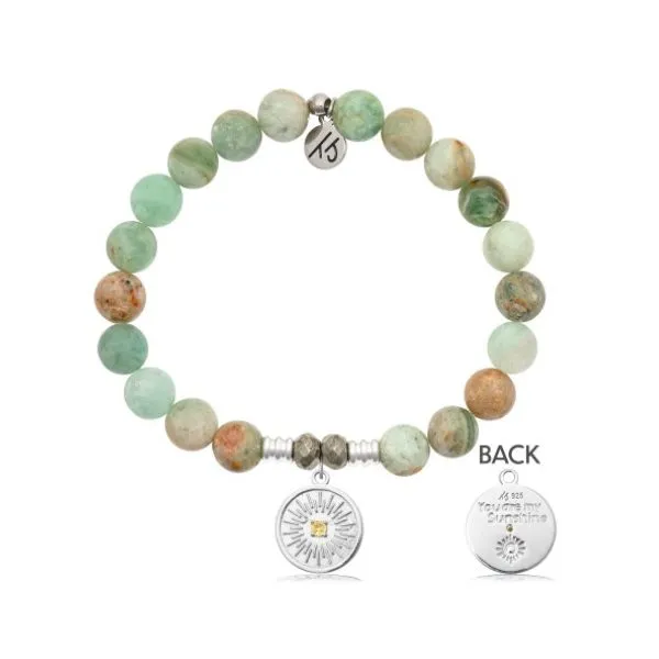 GREEN QUARTZ YOU ARE MY SUNSHINE BRACELET Erickson Jewelers Iron Mountain, MI