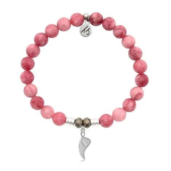 PINK JADE ANGEL BLESSINGS BRACELET