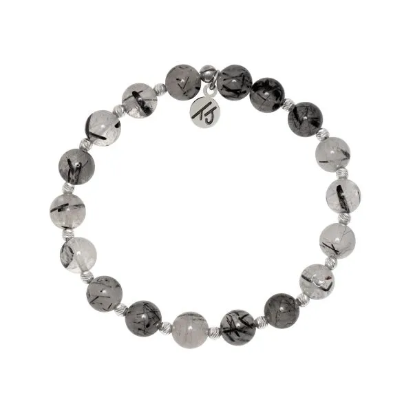 RUTILATED QUARTZ MINDFULNESS T. JAZELLE STACKER BRACELET Erickson Jewelers Iron Mountain, MI