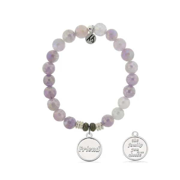 Mauve Jade Family Friend Bracelet Erickson Jewelers Iron Mountain, MI