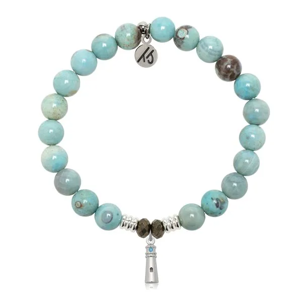 Robin Egg Agate Lighthouse T. Jazelle Bracelet Erickson Jewelers Iron Mountain, MI