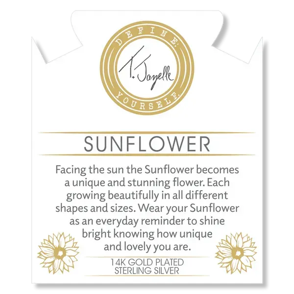 Yellow Shell Sunflower Gold T. Jazelle Bracelet Image 2 Erickson Jewelers Iron Mountain, MI