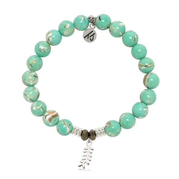 Light Green Shell Olive Branch T. Jazelle Bracelet Erickson Jewelers Iron Mountain, MI