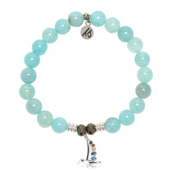 Aqua Fire Agate Hummingbird T. JAZELLE Bracelet Erickson Jewelers Iron Mountain, MI