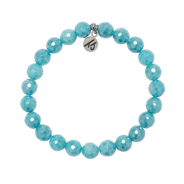 Blue Amazonite Soothing Stacker T. Jazelle Bracelet Erickson Jewelers Iron Mountain, MI